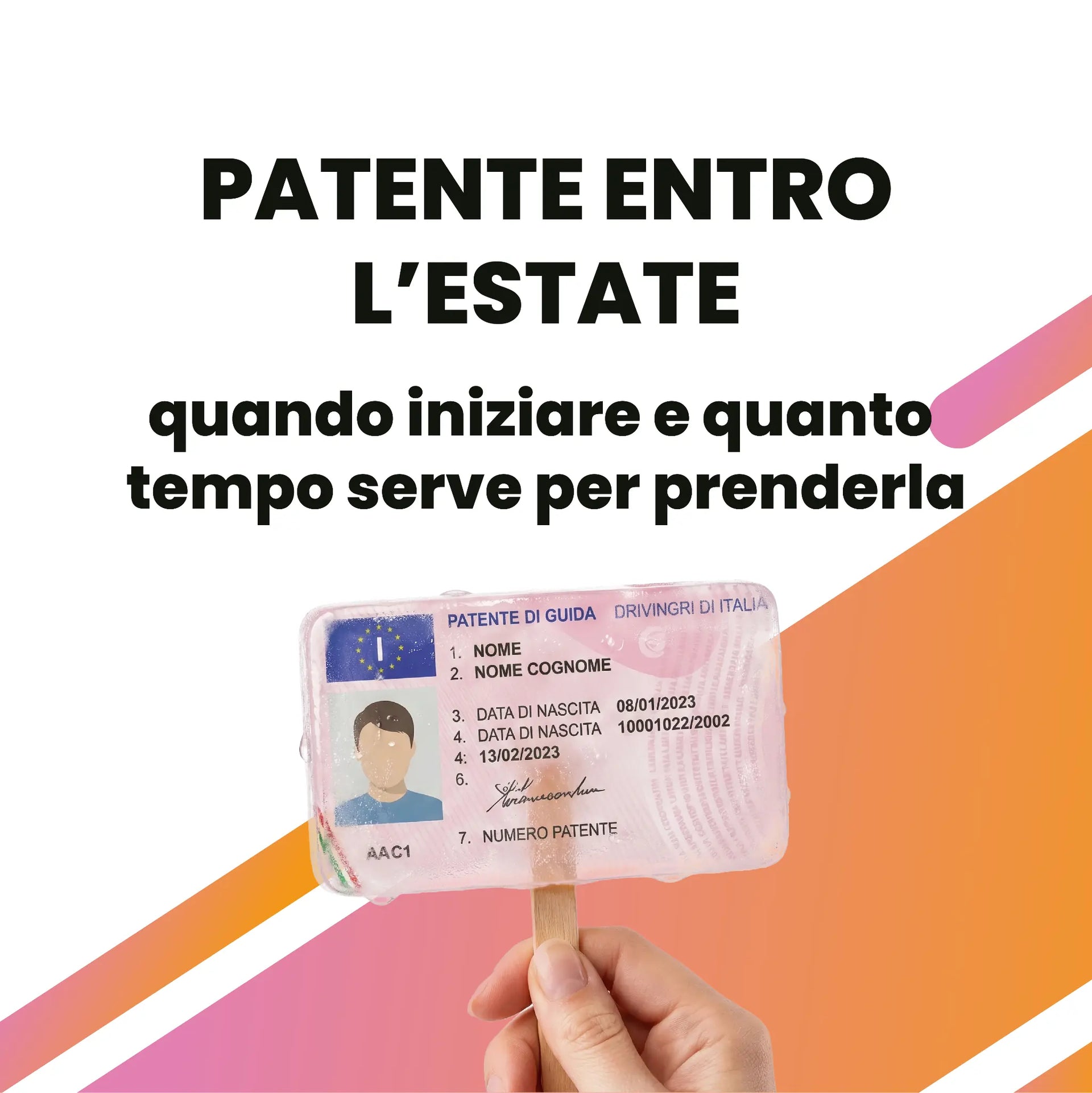 Patente entro l’estate: quando iniziare e quanto tempo serve per prenderla